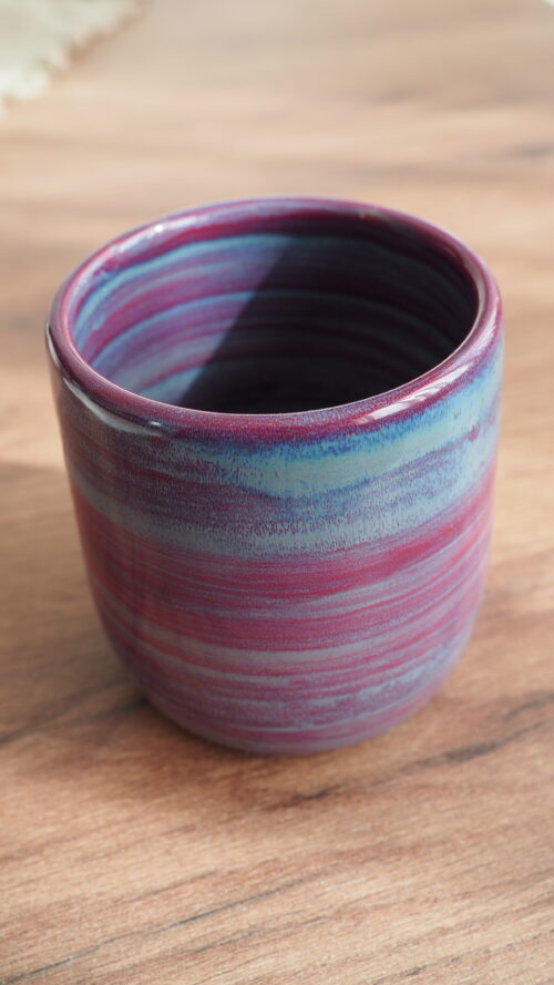 Tasse avec soucoupe ”Framboise boréale”