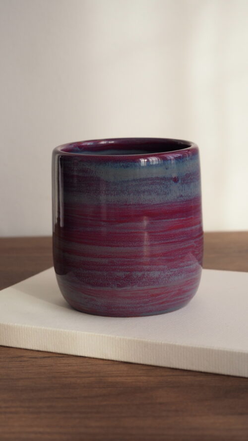 Tasse avec soucoupe ”Framboise boréale”